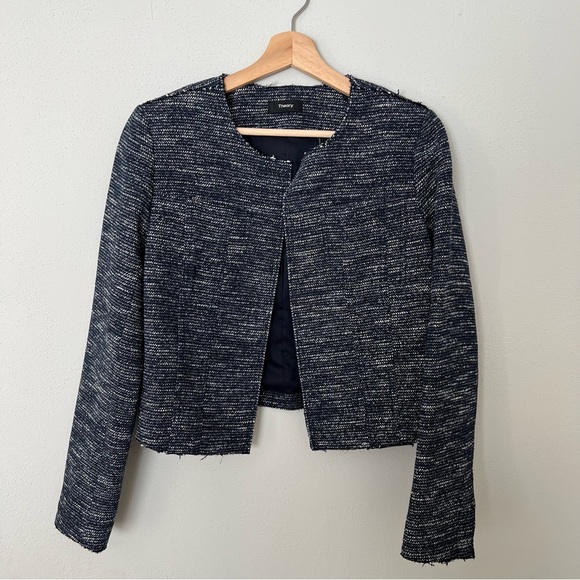 Theory Ualana Tweed Open Blazer - Picture 2 of 5